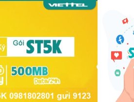 Gói cước ST5K Viettel
