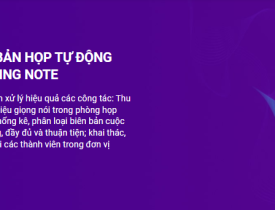 HỆ THỐNG GHI BIÊN BẢN HỌP TỰ ĐỘNG VIETTEL VOICE MEETING NOTE