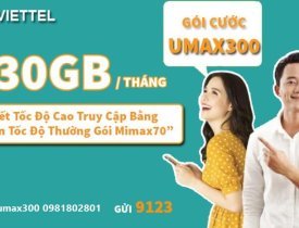 Gói cước UMAX300 Viettel