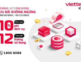 Tháng 10 tưng bừng - Ưu đãi không ngừng: Tặng đến 12 tháng sử dụng dịch vụ