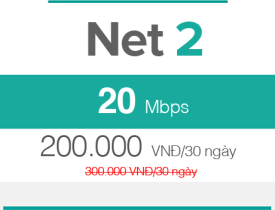 Gói cước cáp quang viettel 20 Mbps giá chỉ 200.000